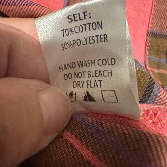 Pink Flannel shirt NWT - Picture 11 of 11